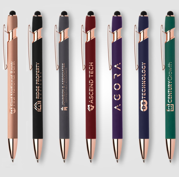 Prince Softy Roségold Executive Kugelschreiber - m/Stylus