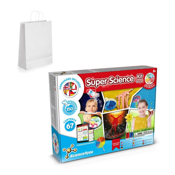 6 in 1 Super Science Kit II. Lernspiel lieferung inklusive einer kraftpapiertasche (100 g/m²)