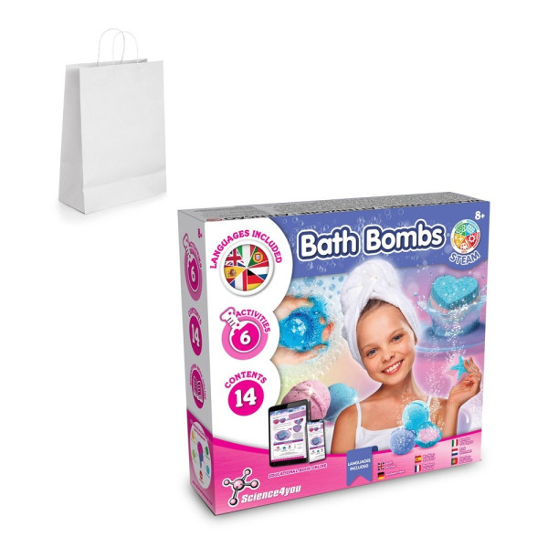 Bath Bombs Kit II. Lernspiel lieferung inklusive einer kraftpapiertasche (90 g/m²), aus FSC™-zertifi