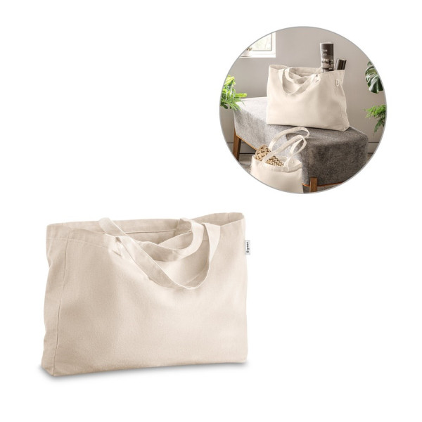 PARMA. Tragetasche aus Baumwolle (50%), recycelter Baumwolle (30%) und polyester (20% rPET) (280 g/