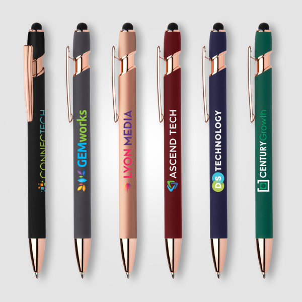 Prince Softy Roségold Gelschreiber - m/Stylus